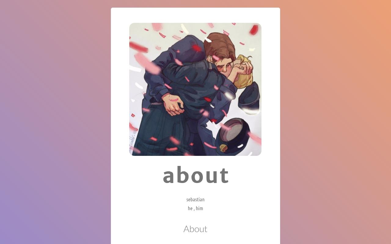 Carrd profile picture for @gentleman